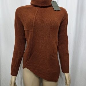 All Saints Burnt Orange Turtleneck Sweater